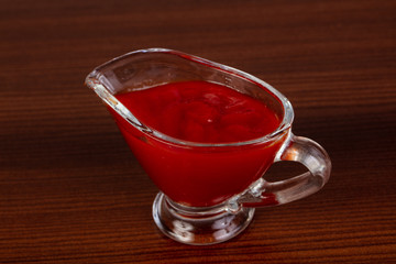 Tomato sauce in the bowl