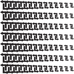 Abstract halftone pattern. Vector halftone  background for design banners, posters, business projects, pop art texture, covers. Geometric black and white texture.Arrows.