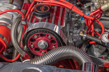 Fototapeta premium red engine 