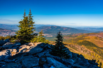 Autumn Scenery in Mount Spokane State Park, Spokane, Washington, USA