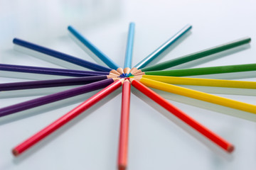 Fototapeta premium Colorful Rainbow Pencils