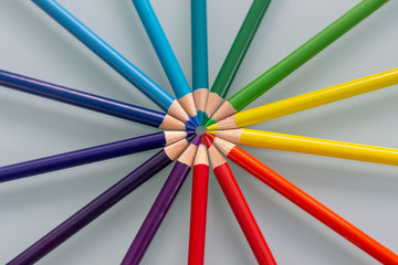 Colorful Rainbow Pencils