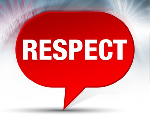 Respect Red Bubble Background