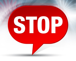 Stop Red Bubble Background