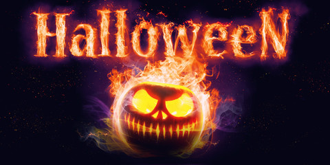 Halloween in Flammen