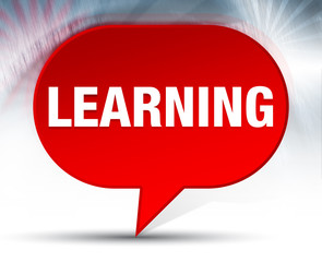 Learning Red Bubble Background