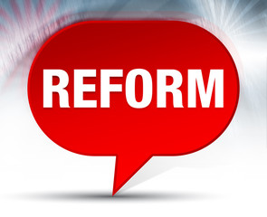 Reform Red Bubble Background