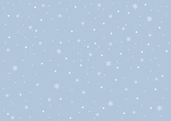 Merry Christmas and Happy New Year. Winter and snow background. Vector illustration