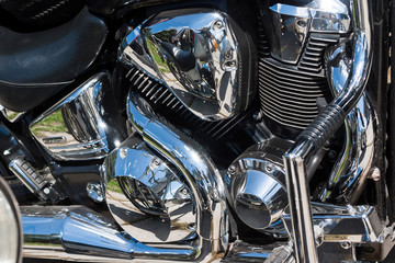 TOLYATTI, RUSSIA, JUNE 25, 2005: motorcycle show of bikers.