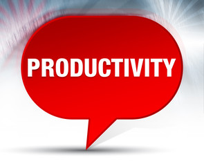 Productivity Red Bubble Background
