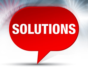 Solutions Red Bubble Background