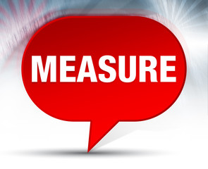 Measure Red Bubble Background