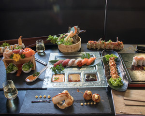 Fototapeta na wymiar Il vero Sushi Giapponese