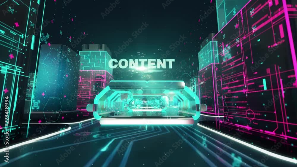 Wall mural responsive web layout with digital technology concept