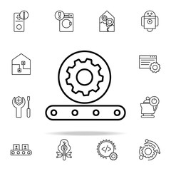 automatic production icon. Automation icons universal set for web and mobile