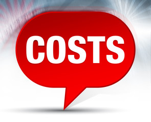Costs Red Bubble Background