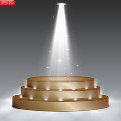 Obraz premium Stage podium with lighting