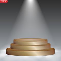 Obraz premium Stage podium with lighting