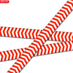 Fototapeta premium Black and red caution lines