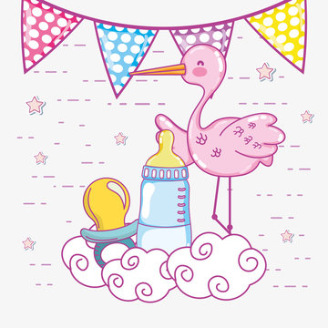 Baby shower cartoons