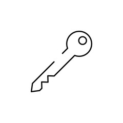 key icon. Element of security icon. Thin line icon for website design and development, app development. Premium icon