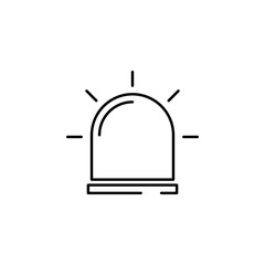 siren icon. Element of security icon. Thin line icon for website design and development, app development. Premium icon