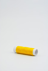 spools of thread isolated on white background