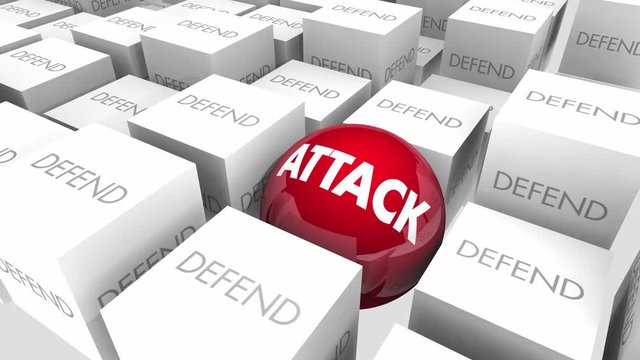Attack Vs Defend Offense Defense Proactive 3d Animation