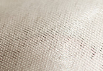 Background white silk fabric macro