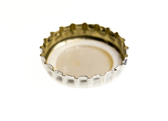Stopper from a bottle beer isolated on a white background.