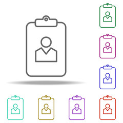 profile information icon. Elements of Web in multi color style icons. Simple icon for websites, web design, mobile app, info graphics