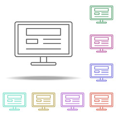 website icon. Elements of Web in multi color style icons. Simple icon for websites, web design, mobile app, info graphics