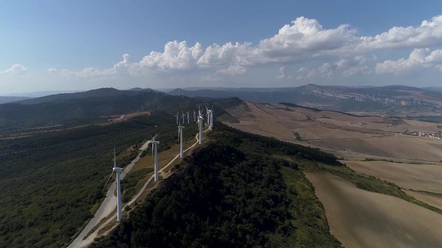 Wind Power on Sierra del Perd&radic;&ge;n Navarra