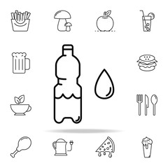 bottle of water icon. Food and drink icons universal set for web and mobile