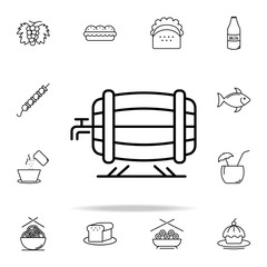 beer Barrel icon. Food and drink icons universal set for web and mobile