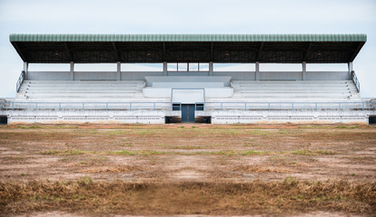 Obraz premium Empty grandstand for sports cheer