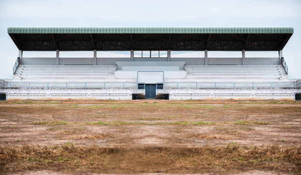 Empty Grandstand For Sports Cheer