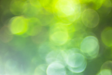 Abstract Bokeh with soft blurred background nature blurry light party in vintage style warm pastel shimmering and faded cool colorful defocused circular. Shiny copy space for holiday card.