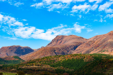 秋のくじゅう連山