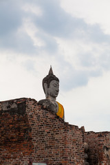 The big Buddha statue in Thailand is a popular tourist destination.