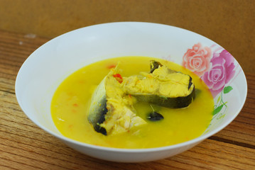 Signature dish from Pahang,Malaysia known as Patin Masak Tempoyak