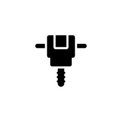 jack hammer icon vector