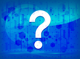 Question mark icon midnight blue prime background