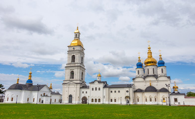 Fototapeta na wymiar Tobolsk Kremlin and St. Sophia Cathedral, Tobolsk, Tyumen region, Russia
