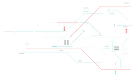 technology line elements vector background