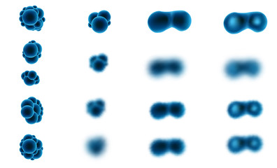 vector background of viruses and bacteria for medicine
