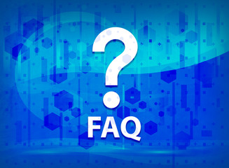 Faq (question icon) midnight blue prime background