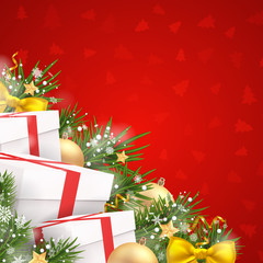 vector christmas card. holiday template