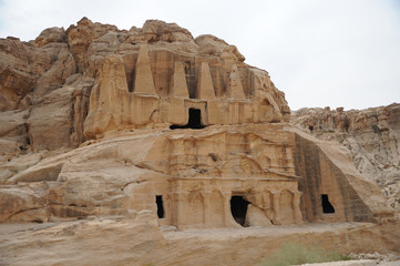 Ancient city of Petra carved out of the rock, Jordan