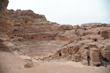 Ruins of Petra, Lost rock city of Jordan, Middle East